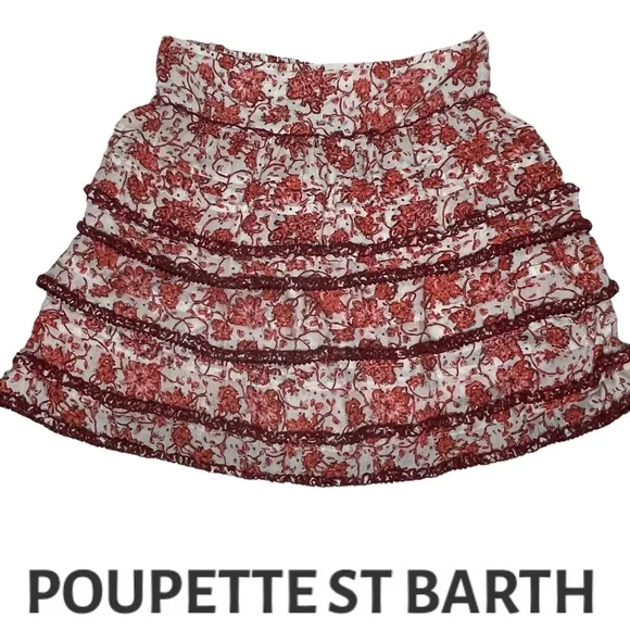 Poupette St Barth Printed Bibi Mini Skirt m