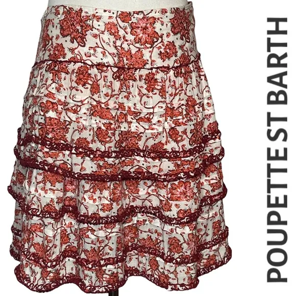 Poupette St Barth Printed Bibi Mini Skirt m