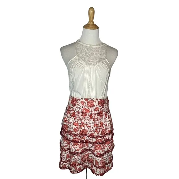 Poupette St Barth Printed Bibi Mini Skirt m