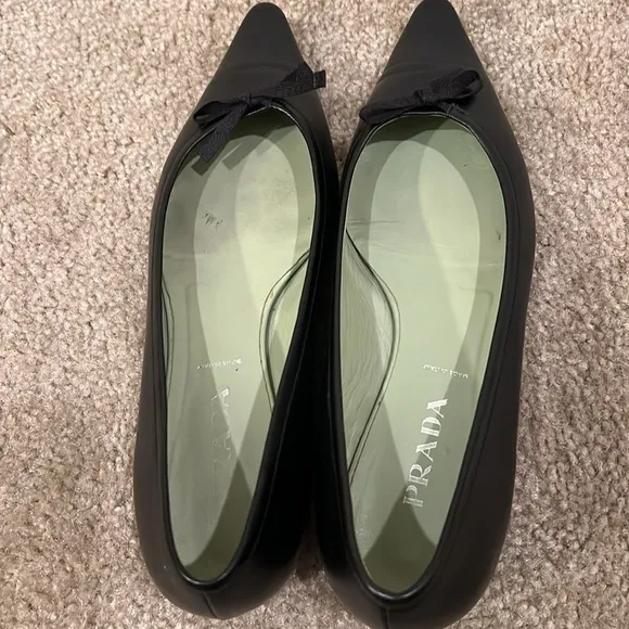 Prada black ballet flats