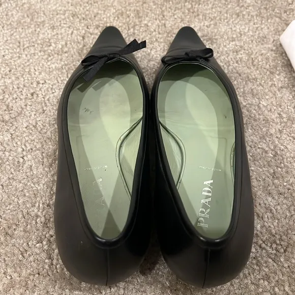 Prada black ballet flats