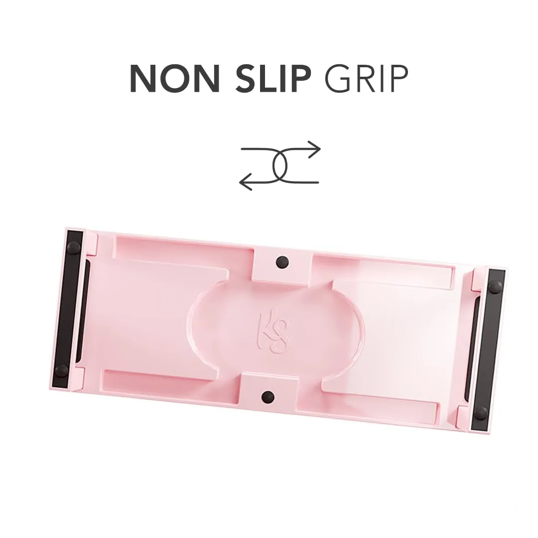 Professional Nails Arm Rest for Manicure & Pedicure Technician Stations - Acetone Resistant & Waterproof (Pink)
