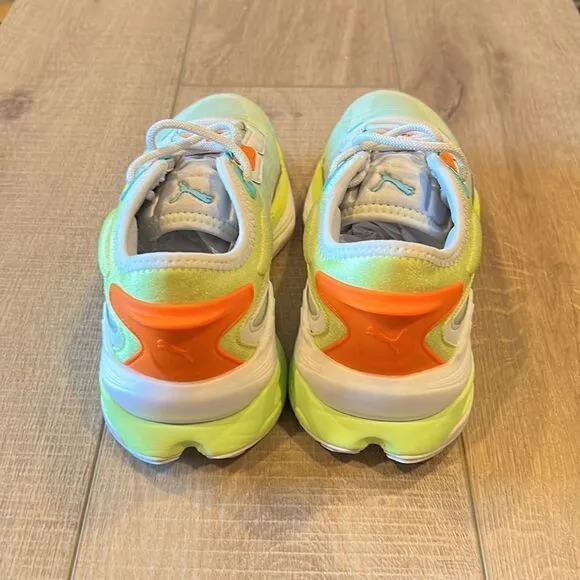 Puma Extent Nitro Tech Sneakers US 7.5 Green and Orange