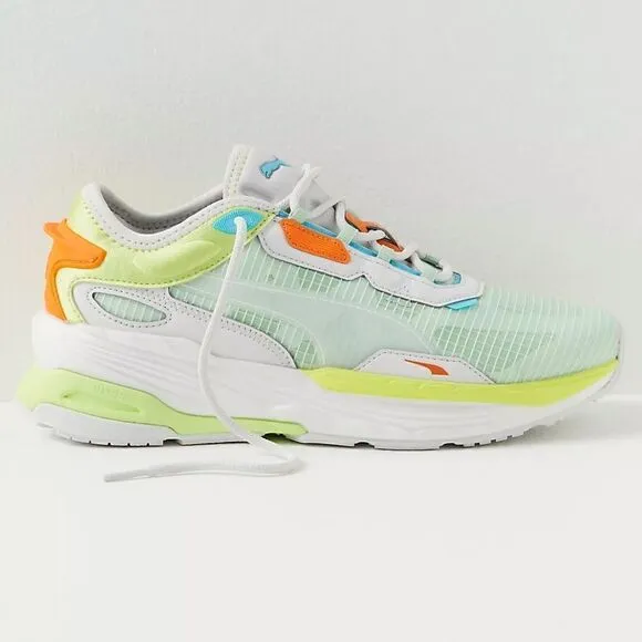 Puma Extent Nitro Tech Sneakers US 7.5 Green and Orange