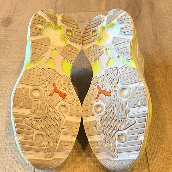 Puma Extent Nitro Tech Sneakers US 7.5 Green and Orange