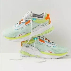Puma Extent Nitro Tech Sneakers US 7.5 Green and Orange
