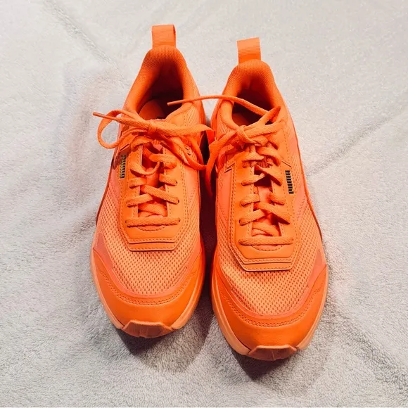 Puma Kosmo Rider Sorbet Low Womens Casual Shoes Orange 384047-01 Size 7