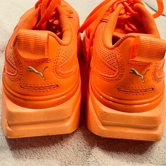 Puma Kosmo Rider Sorbet Low Womens Casual Shoes Orange 384047-01 Size 7