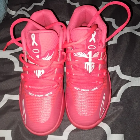 Puma Lamelo Breast Cancer Awareness Basketball Sneakers Shoes - Pink