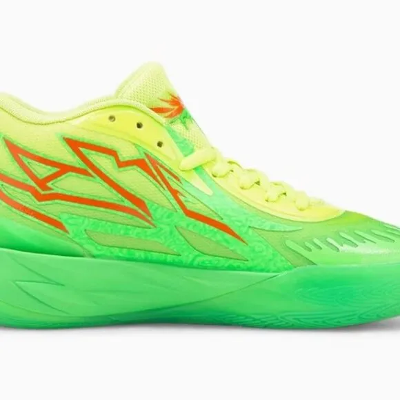 Puma MB.02 Nickelodeon Slime Basketball Sneakers - Size 10