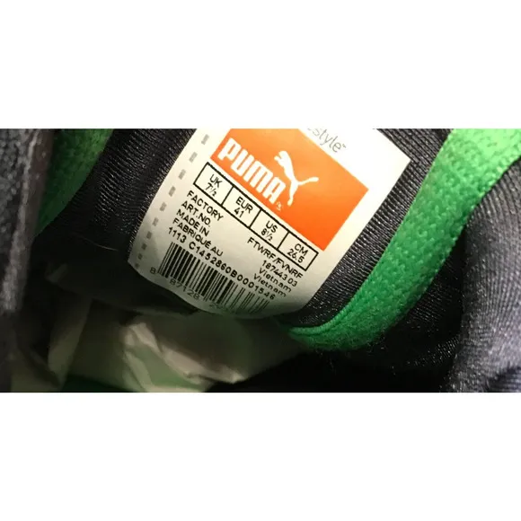 Puma Mens Power Tech Blaze 187443 03‎ Green Lace Up Sneaker Shoes Size 8.5