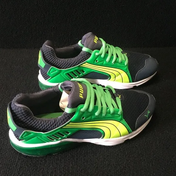 Puma Mens Power Tech Blaze 187443 03‎ Green Lace Up Sneaker Shoes Size 8.5