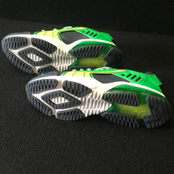 Puma Mens Power Tech Blaze 187443 03‎ Green Lace Up Sneaker Shoes Size 8.5