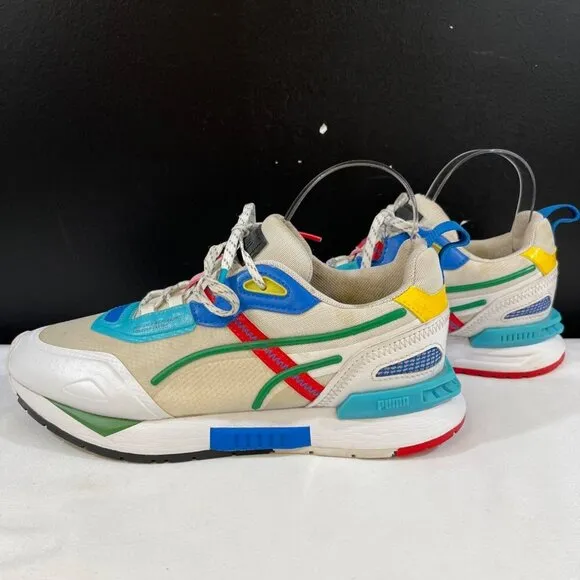 Puma Mirage Tech Game Mens White Multicolor Running Sneakers Size 6.5 SKU 6423
