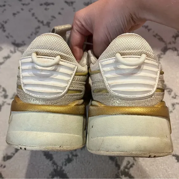 PUMA RS-X Winter Glimmer Gold Chunky Dad Shoes Sneakers