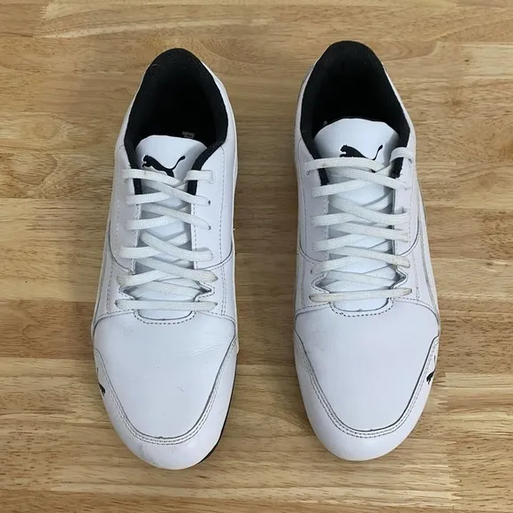 Puma White Leather x Ferrari Drift Cat Scuderia Motorsport Sneakers Men's Size 8