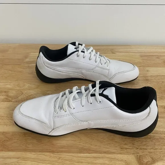Puma White Leather x Ferrari Drift Cat Scuderia Motorsport Sneakers Men's Size 8