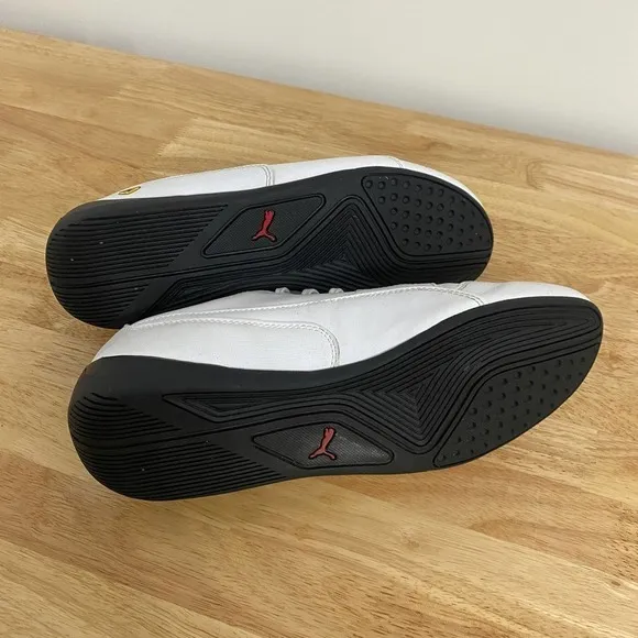 Puma White Leather x Ferrari Drift Cat Scuderia Motorsport Sneakers Men's Size 8
