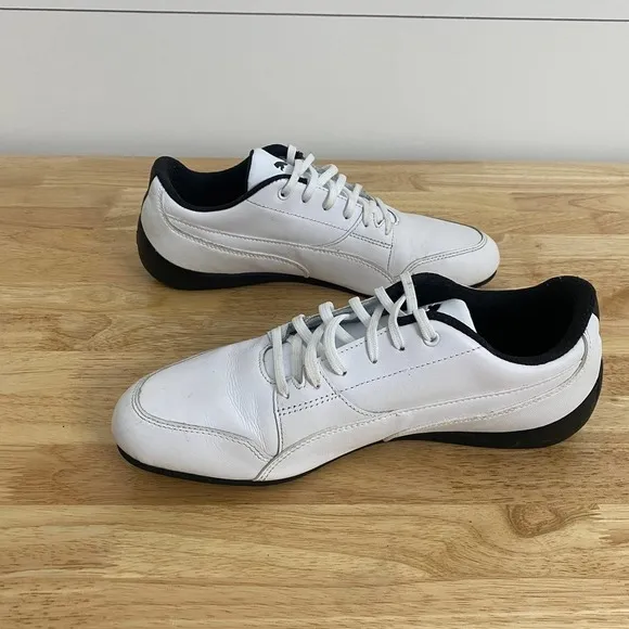 Puma White Leather x Ferrari Drift Cat Scuderia Motorsport Sneakers Men's Size 8