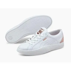 Puma Women's Love Perf White Pink Sneakers Trainers  Size 7.5 Retro Casual