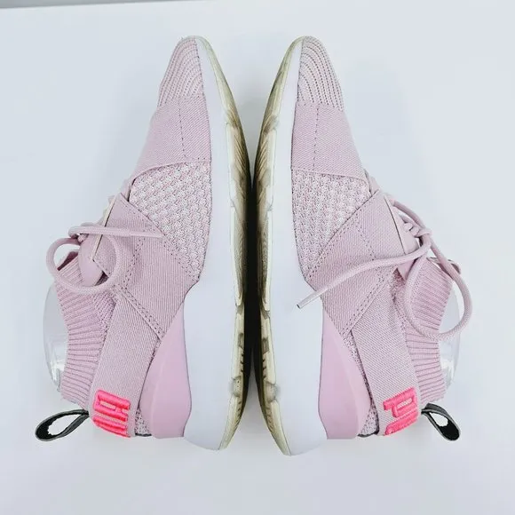 Puma Womens Muse Evoknit Lace Up Sneakers 7 Winsome Orchid Stretch Sock Athletic