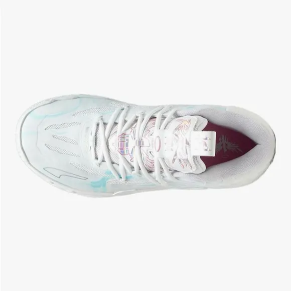 Puma X Melo MB.03 Iridescent Unisex White Athletic Sneakers