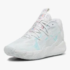 Puma X Melo MB.03 Iridescent Unisex White Athletic Sneakers