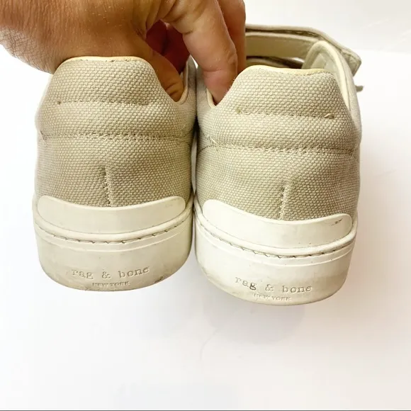Rag &amp; Bone | Kent Tan Velcro Leather Sneakers