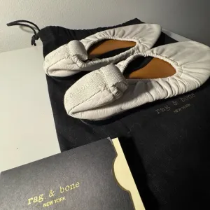 Rag &amp; Bone White Leather Ballet Flats Size 41