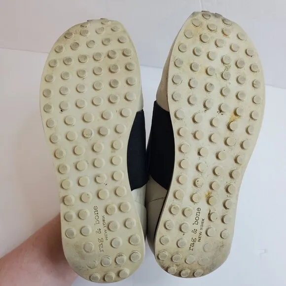 Rag &amp; Bone Womens Dylan Elastic Running Sneakers Size 36.5 EU 6.5 US Leather