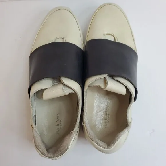 Rag &amp; Bone Womens Dylan Elastic Running Sneakers Size 36.5 EU 6.5 US Leather