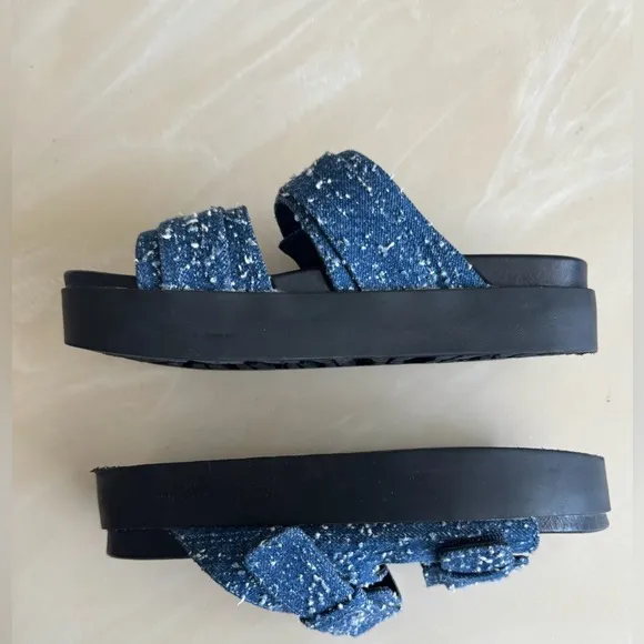 Rag and Bone Geo platform denim slides
