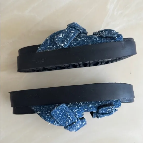 Rag and Bone Geo platform denim slides