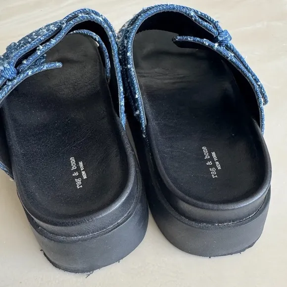 Rag and Bone Geo platform denim slides