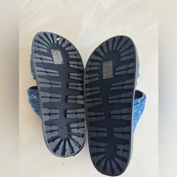 Rag and Bone Geo platform denim slides