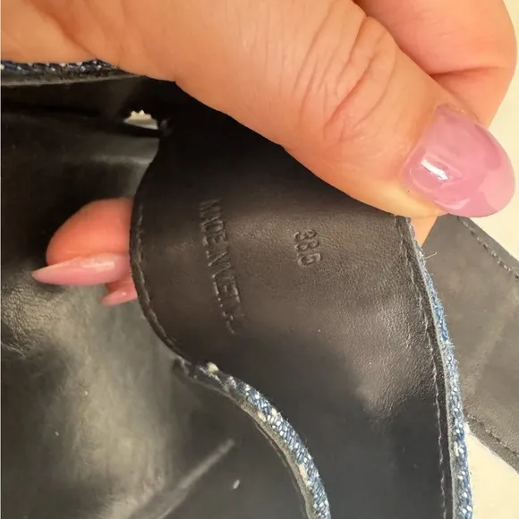 Rag and Bone Geo platform denim slides