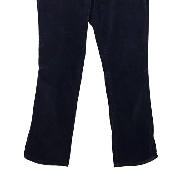 Ralph Lauren Sport Dark Ink Navy Blue Velvet Corduroy Bootcut Pants Jeans 8 x 32