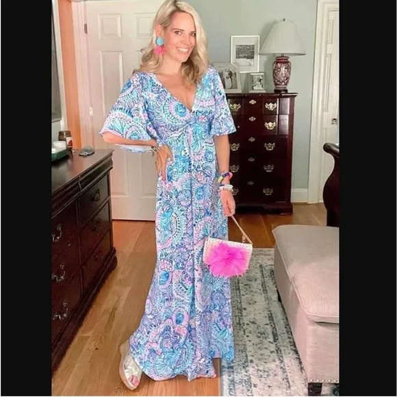RARE! Lilly Pulitzer Women’s Maxi Dress 4 Small