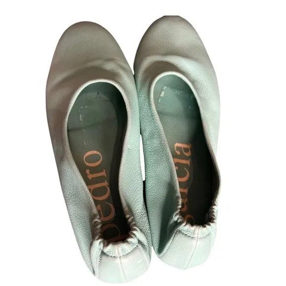 Rare ▶️ Pedro Garcia ◀️ Tiffany Blue Soft Leather Ballet Flats Size