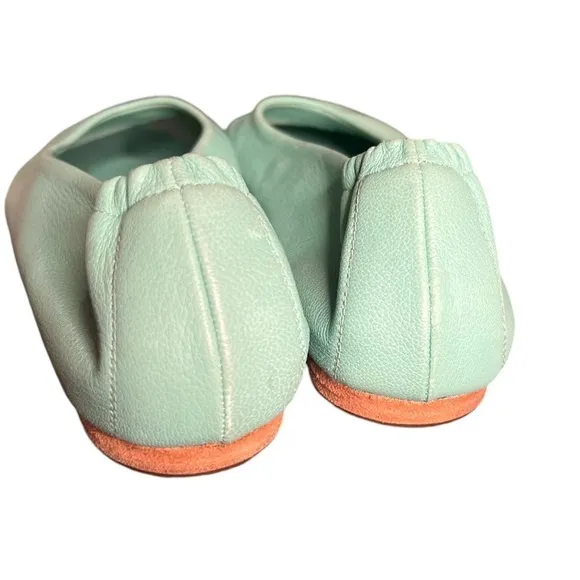 Rare ▶️ Pedro Garcia ◀️ Tiffany Blue Soft Leather Ballet Flats Size