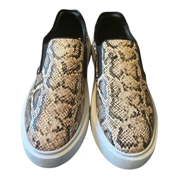 Rebecca Minkoff Python Print Slip-On Sneakers | Size 8