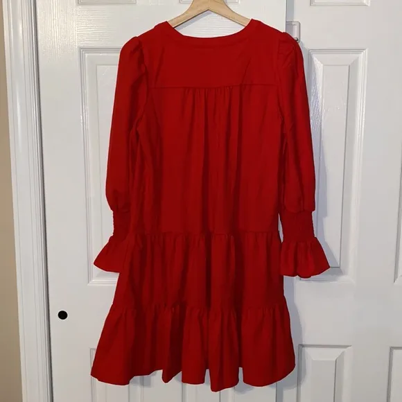 Red Crepe Kenzo DressPOMANDER PLACE
