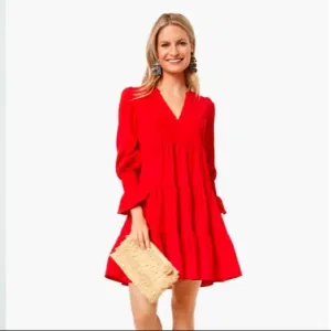 Red Crepe Kenzo DressPOMANDER PLACE
