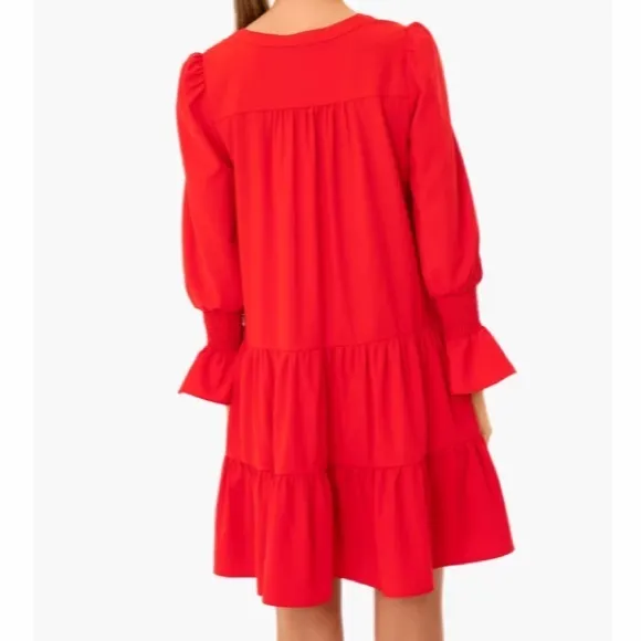 Red Crepe Kenzo DressPOMANDER PLACE