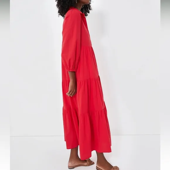 Red Mabel Maxi DressPOMANDER PLACE