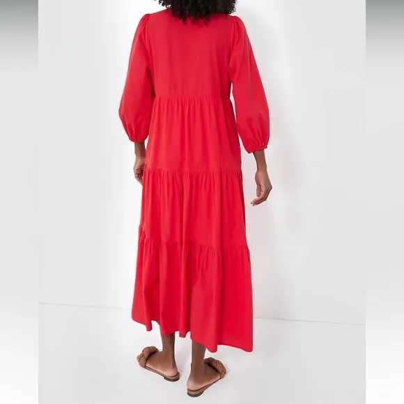 Red Mabel Maxi DressPOMANDER PLACE