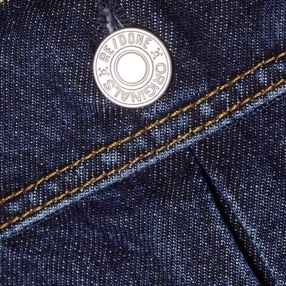RE/DONE 70s denim mini skirt Size L NWT