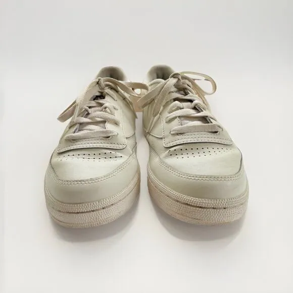 Reebok Classic Club C 85 Women’s Sneakers Size 10, Chalk/Mahogany/Gold (ID7647)