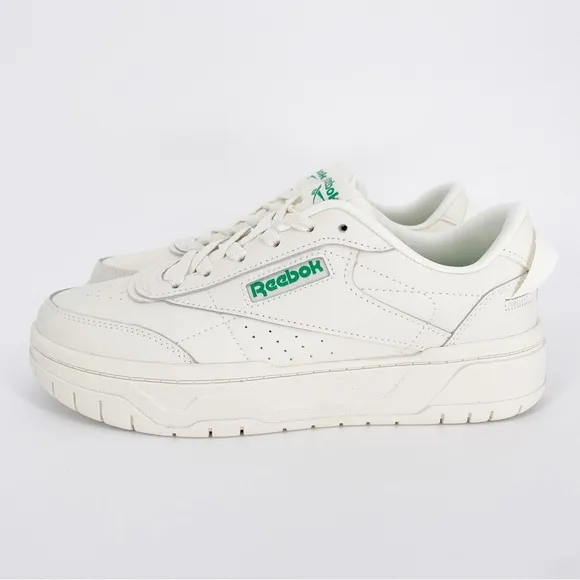 Reebok Leather Tech Geo Comfort White Cream Sneakers