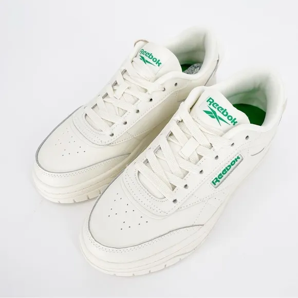 Reebok Leather Tech Geo Comfort White Cream Sneakers